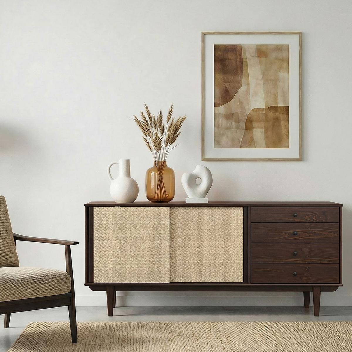 SIDEBOARD SIMONA nussbaum - Nussbaumfarben, Holz (175/76/41cm) - IDIMEX