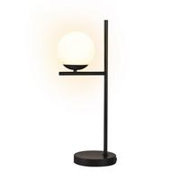 TISCHLAMPE Zara 22/15/50 cm - Schwarz, Glas/Metall (22/15/50cm) - ZMH