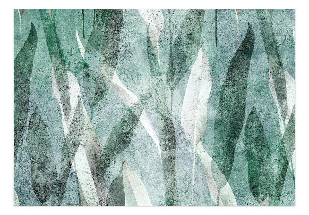 SELBSTKLEBENDE FOTOTAPETE 294/210 cm - Grau/Grün, Kunststoff/Textil (294/1cm) - KUNSTLOFT
