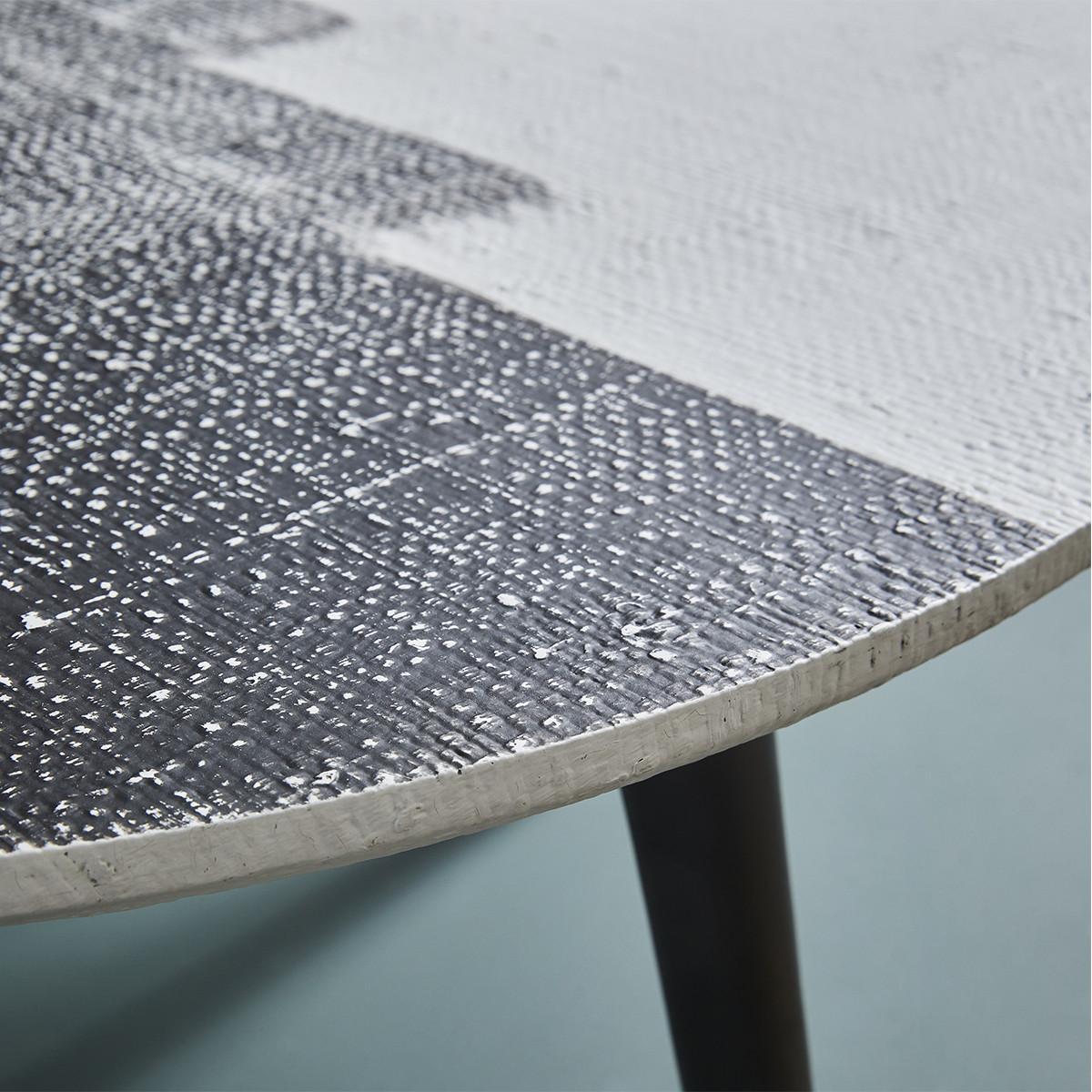 COUCHTISCH Abstract - H 38cm - Schwarz, Holzwerkstoff (85/80/38cm) - Signature