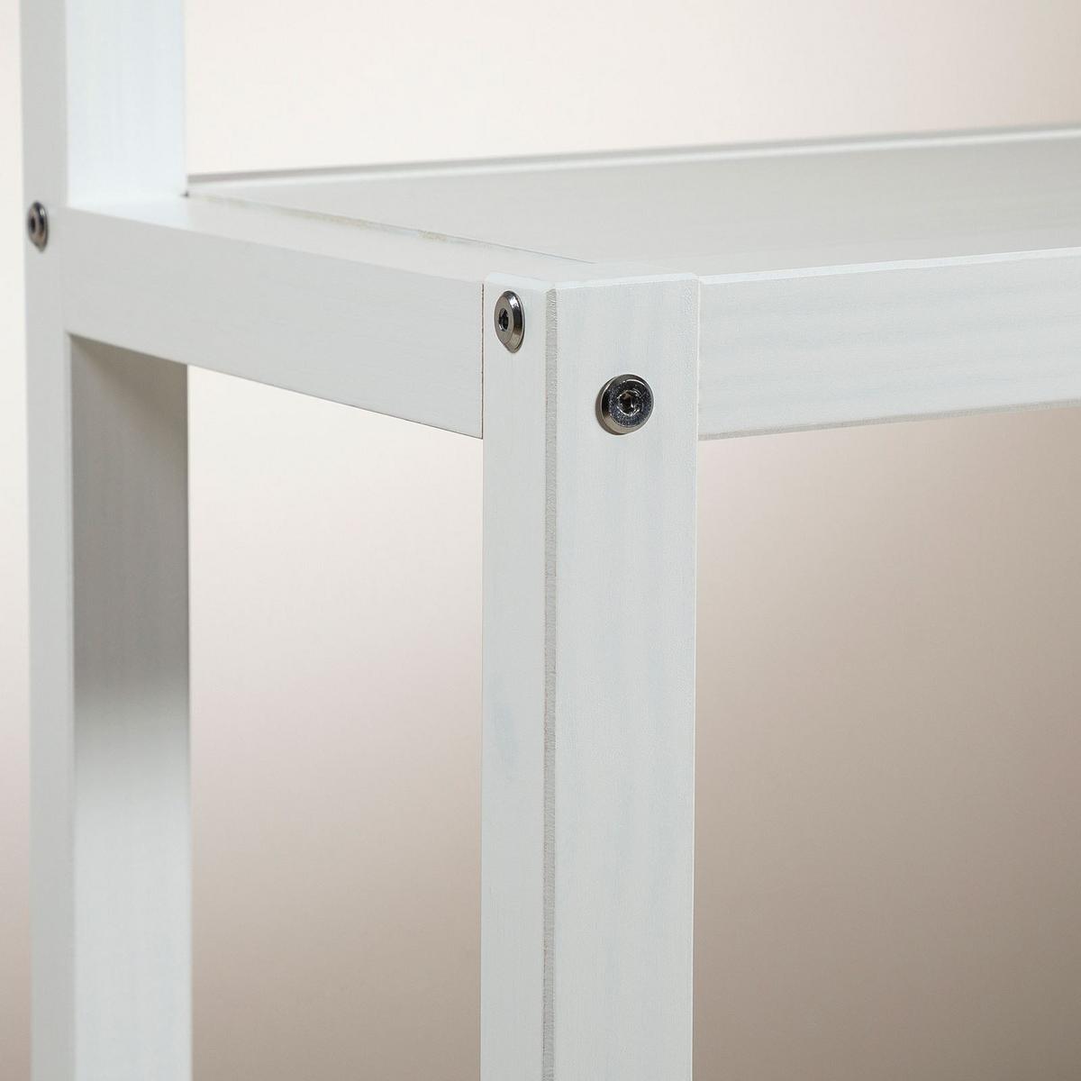 REGAL LENISE weiß - Weiß, Holz (83/140/24cm) - IDIMEX