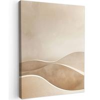 LEINWANDBILD Beige - Natur - Abstrakt - Modern Room Decor 30x40 cm - Beige, Textil (30/40cm) - MuchoWow