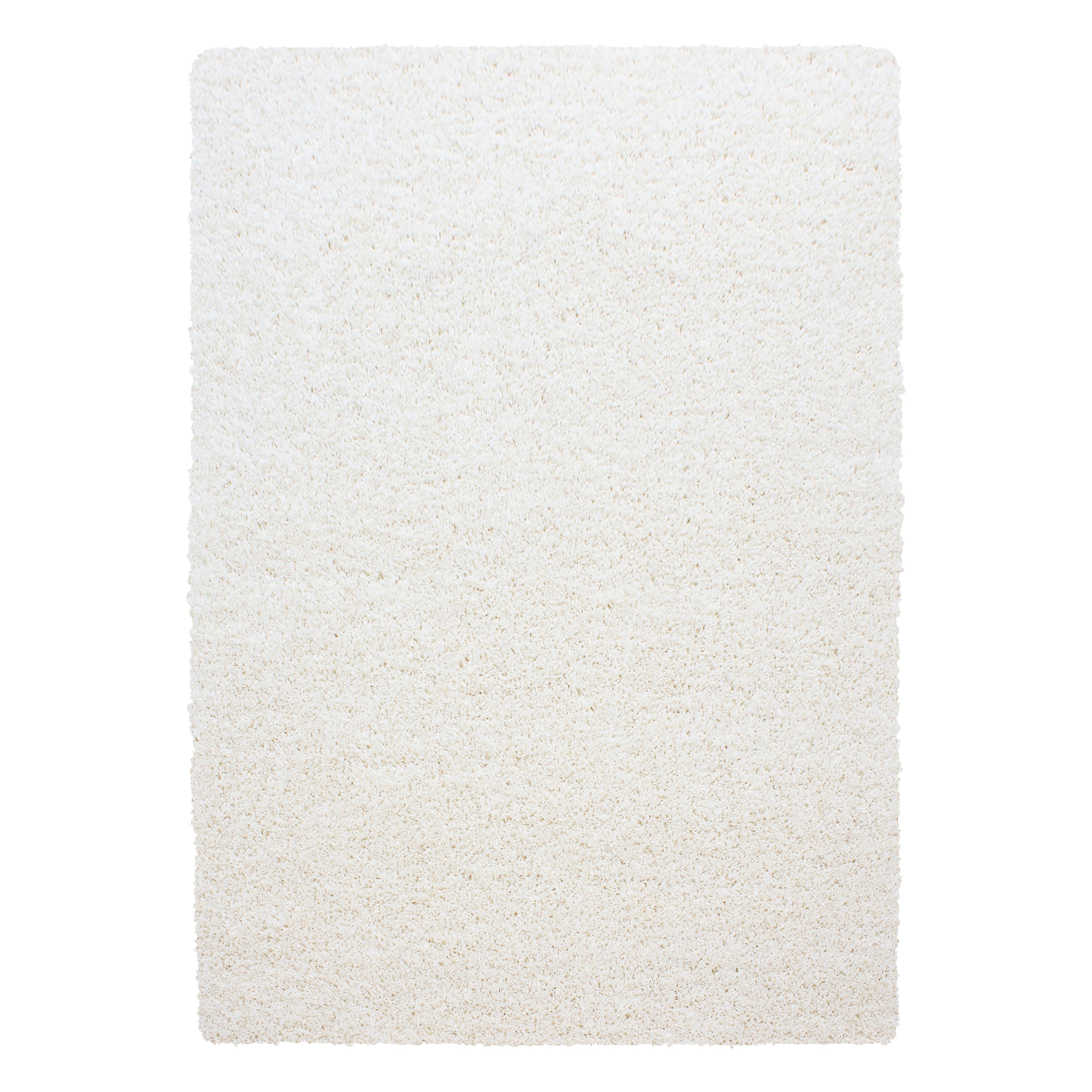 HOCHFLORTEPPICH RHEIN, einfarbig, aus Polypropylen, Creme, 100 x 200 cm - Beige, Textil (200/100cm) - KADIMA DESIGN