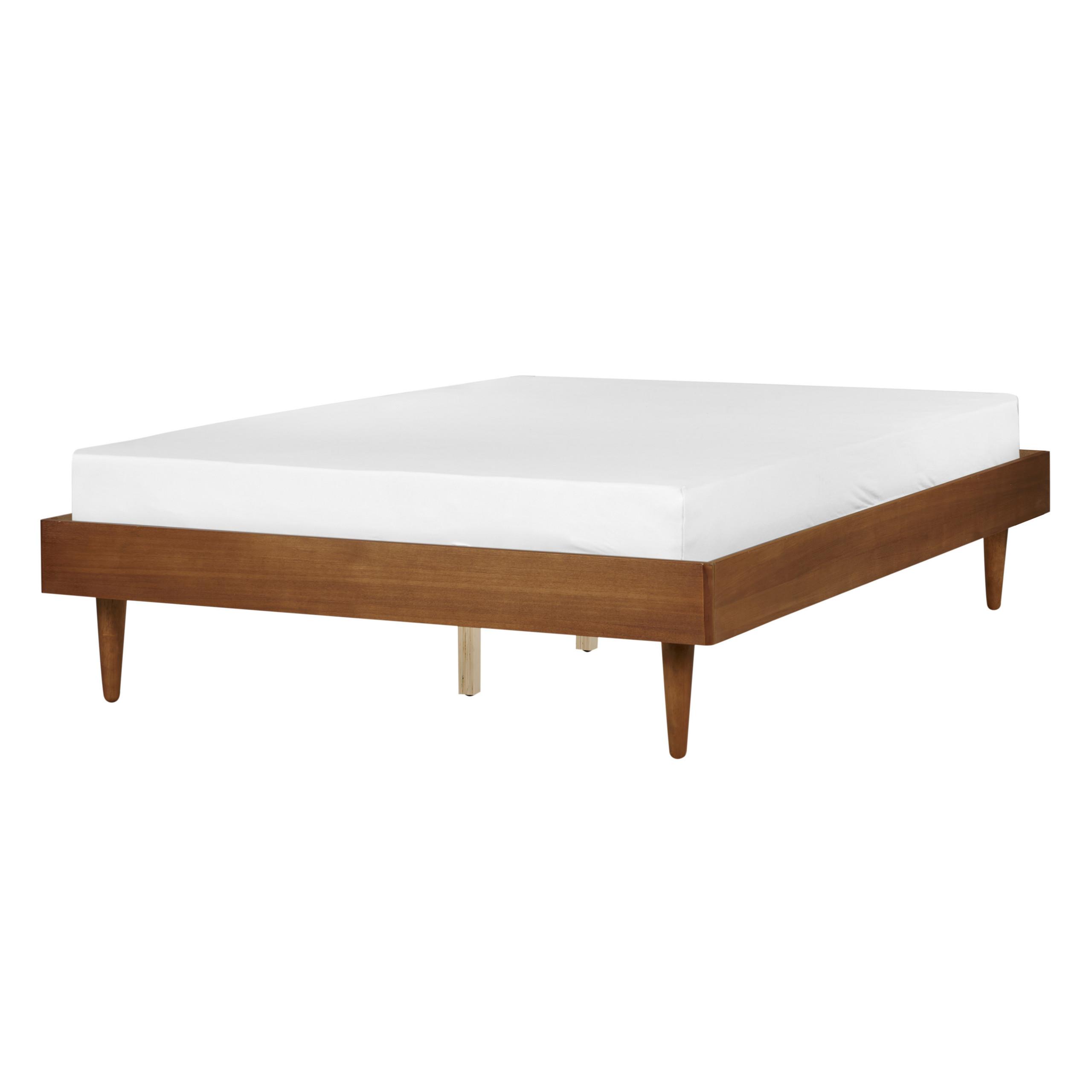 BETT mit Lattenrost 140/200 cm Braun Toucy - Braun, Holzwerkstoff (140/200cm) - Beliani