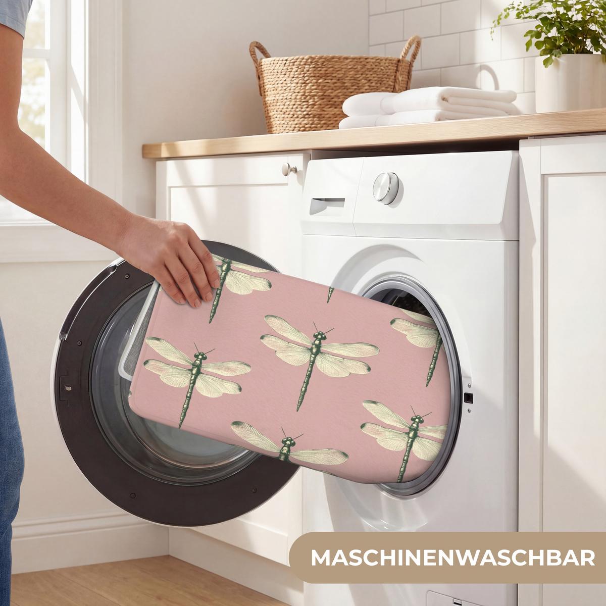 BADEMATTE Lillibells - Muster - Rosa 120x60 cm - Rosa, Textil (120/60cm) - OnlyWow