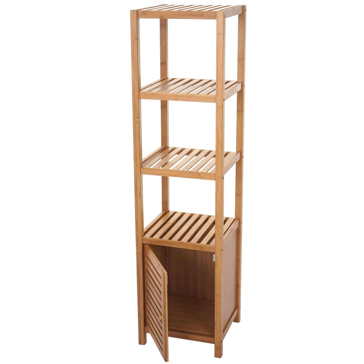 BADEZIMMERSET Braun 5er-Set - Braun, Holz (36/140/34cm) - MCW