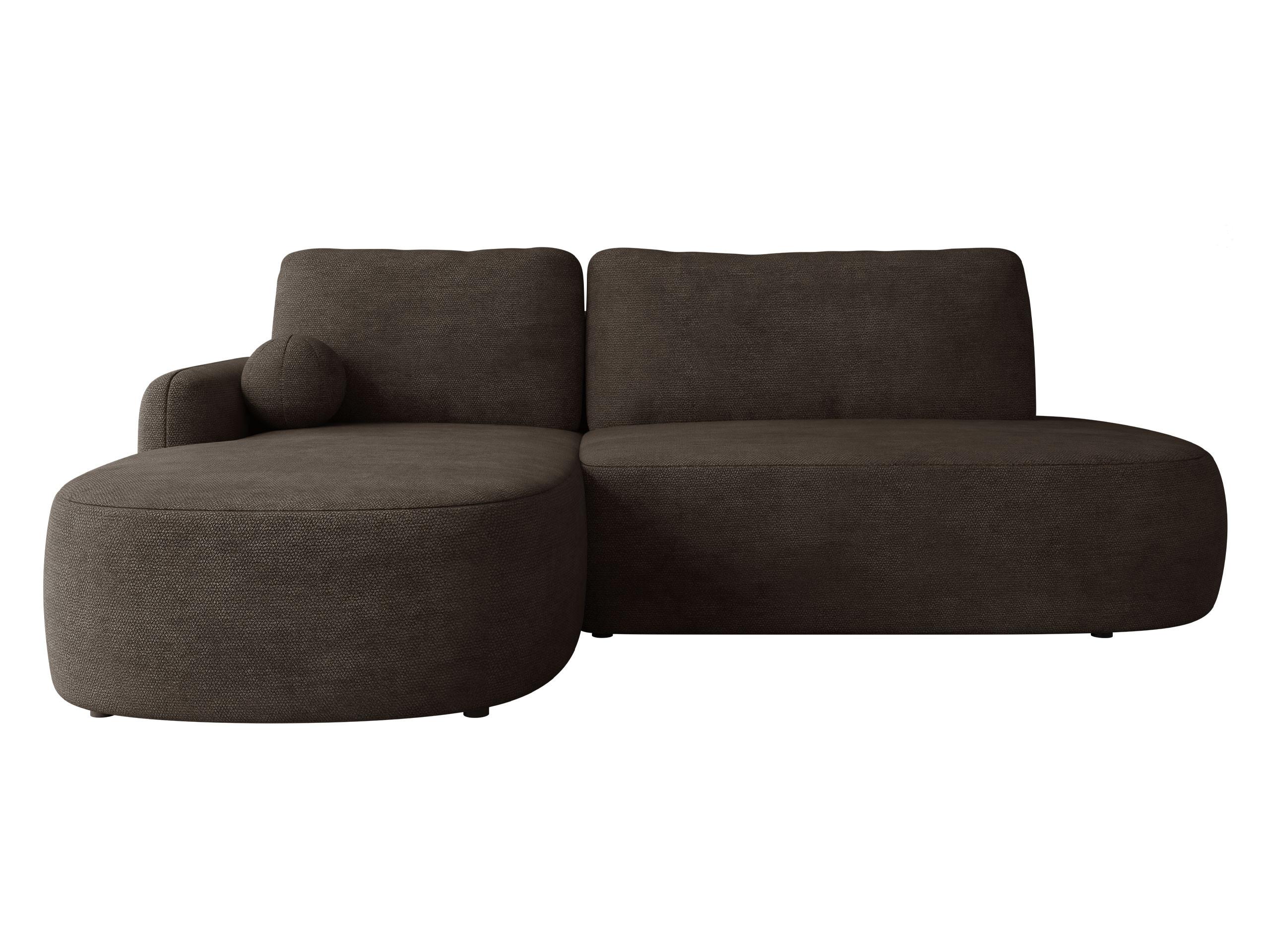 ECKSOFA Loridu O, Seite: Links - Schwarz/Braun, Holz/Kunststoff (274/174cm) - MIRJAN24