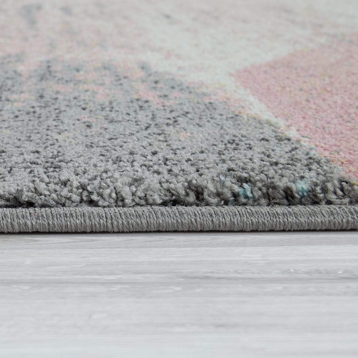 KURZFLORTEPPICH, mit Farbverlauf, aus Polypropylen, Mehrfarbig, 60 x 100 cm - Multicolor, Textil (100/60cm) - KADIMA DESIGN