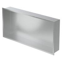 DUSCHNISCHE Silber 60/30 cm - Silberfarben, Metall (60/30/10cm) - LuxeBath