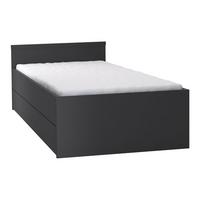 BETT 90/200 Schwarz - Schwarz, Holzwerkstoff (90/200cm) - Petits-meubles