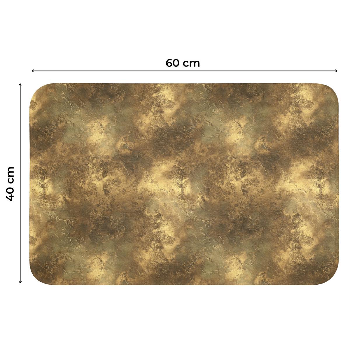 WC-VORLEGER Antik - Metallic-Look - Gold Toilettenvorleger 60x40 cm - Goldfarben, Textil (60/1cm) - OnlyWow
