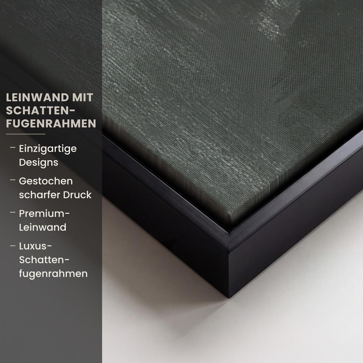LEINWAND Bilder mit Rahmen - Wabi sabi - Beige - Pflanze - 60x90 - Sandfarben, Textil (60/90cm) - MuchoWow
