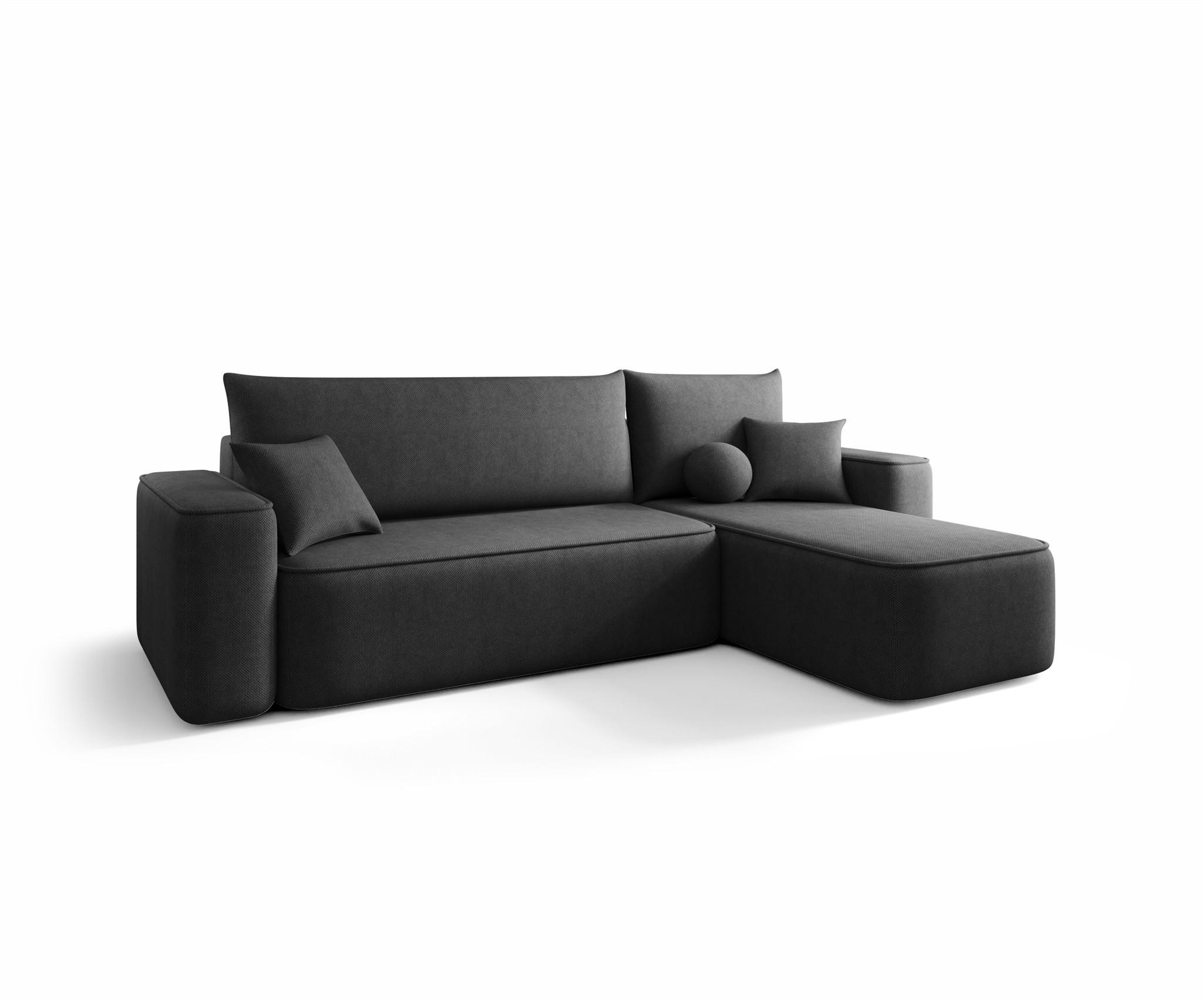 ECKSOFA Agepo In Curio - Anthrazit, Holzwerkstoff/Textil (250/150cm) - Fun Möbel