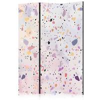 PARAVENT Akustik 3-tlg 135x172 cm Terrazzo Confetti Stil - Multicolor, Holz/Textil (135/172/3cm) - Muralo