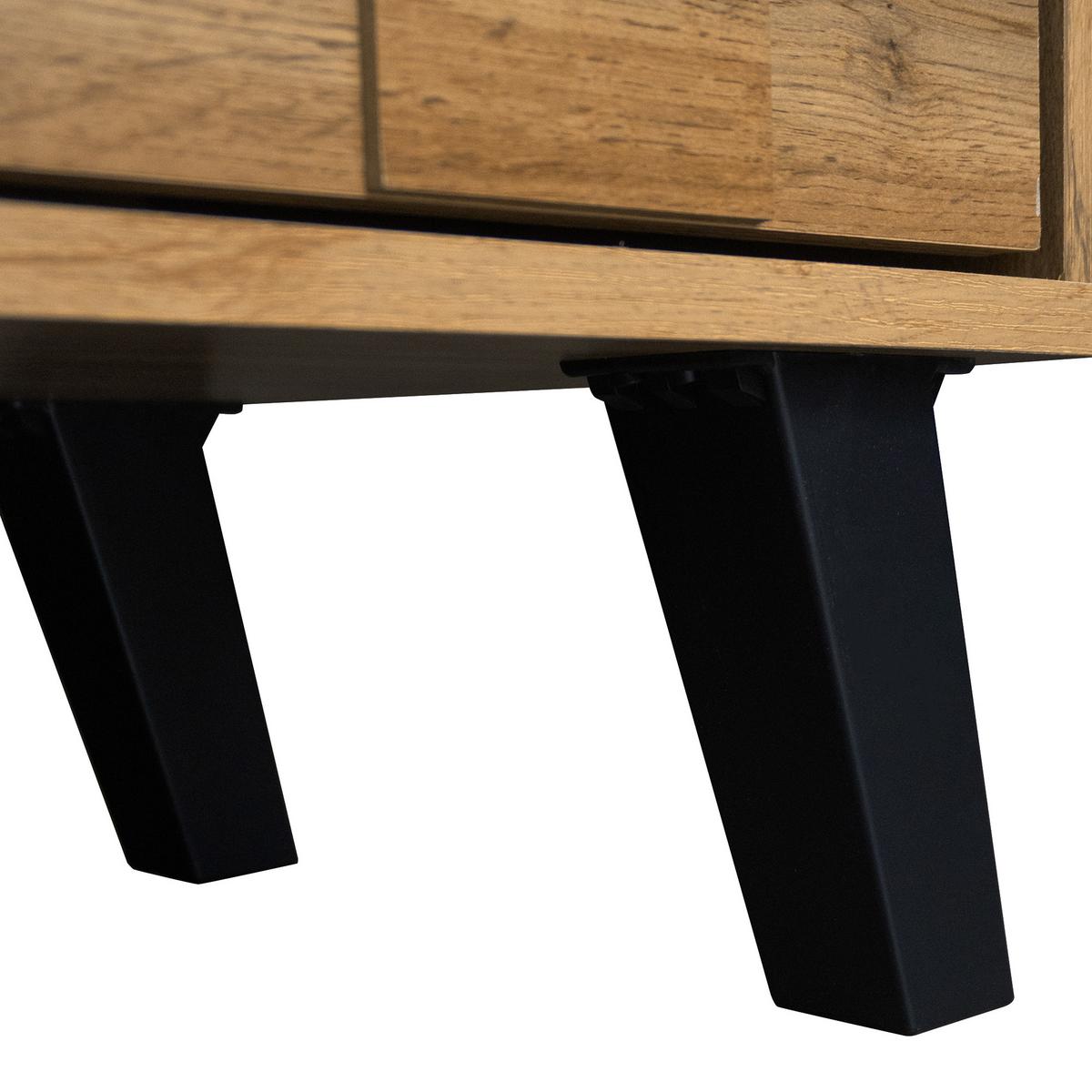 TV-SCHRANK Braun 160/35/45 cm - Weiß, Holzwerkstoff (36/45/161cm) - Urban Meuble