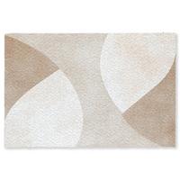 FUSSMATTE Braun - Japandi - Abstrakt Schmutzfangmatte 180x120 cm - Beige, Kunststoff (180/0.4cm) - MuchoWow