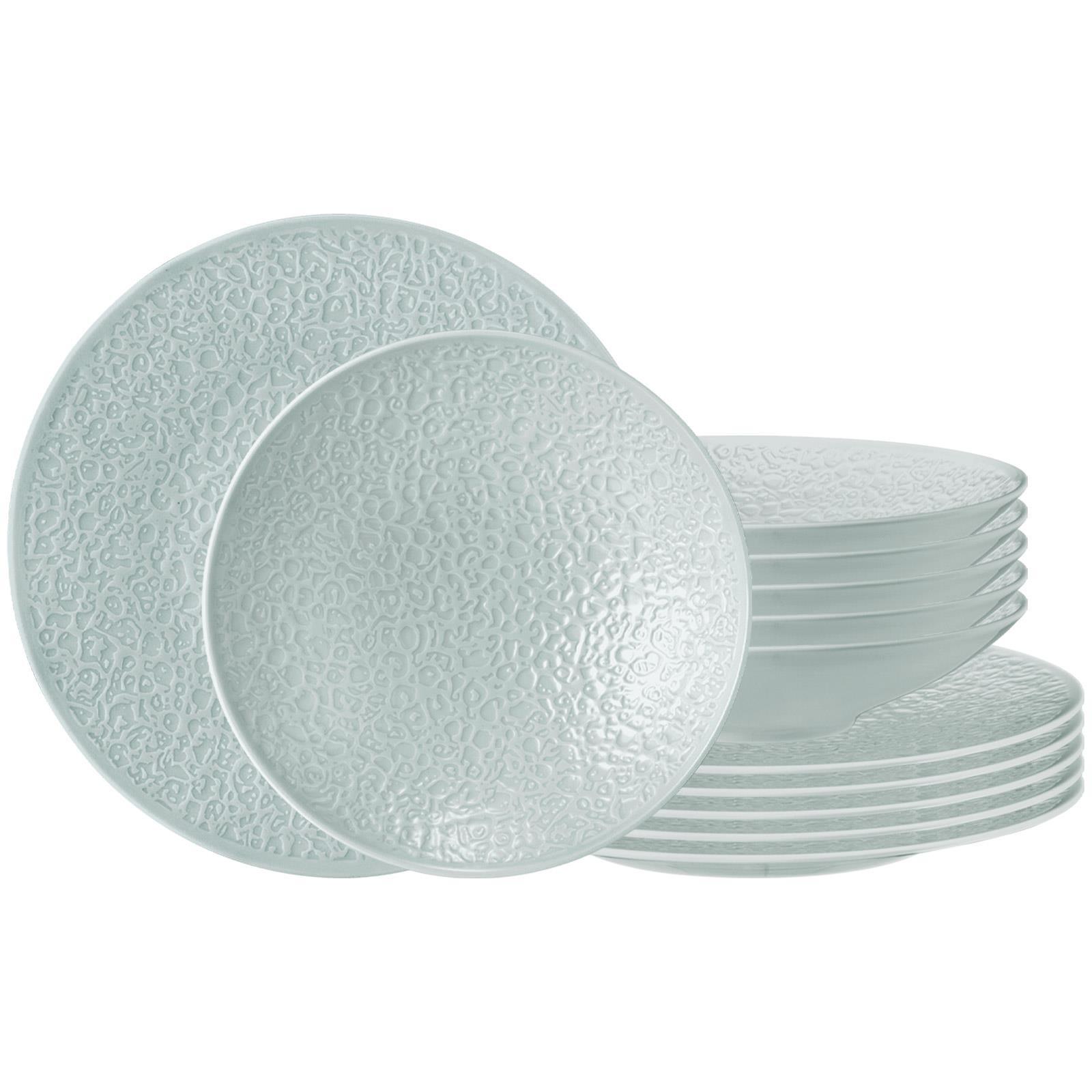 TAFELSERVICE Nori Home hellblau 12-tlg. - Hellblau, Keramik (2/2/2cm) - Seltmann Weiden