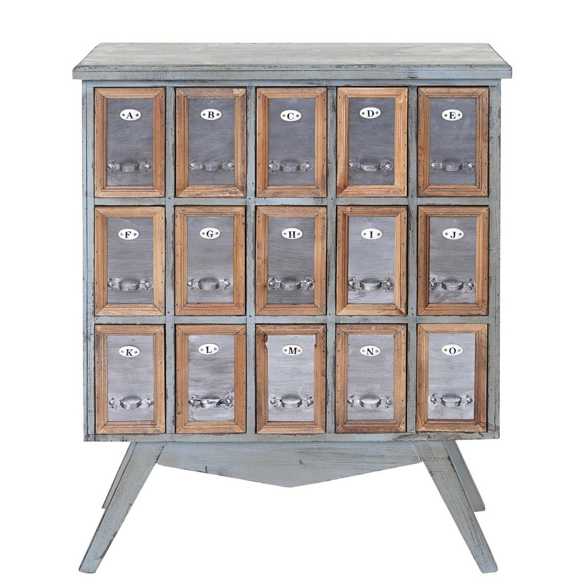 APOTHEKER-SCHRANK Multicolor - Multicolor, Holz (73/94/32cm) - MCW