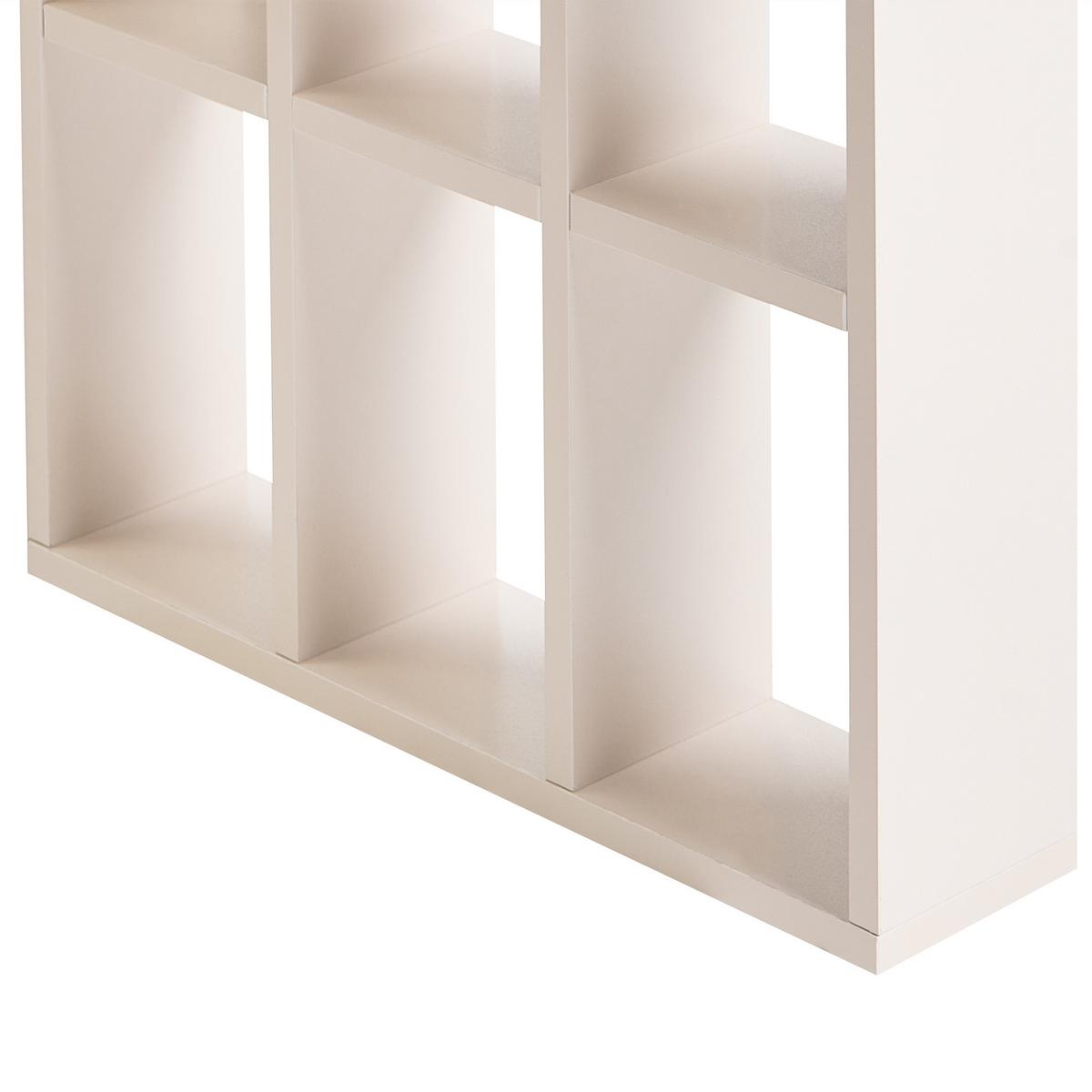 SCHREIBTISCH Hellbeige 120/ 60 cm mit Fächern Elura - Beige, Holzwerkstoff (60/120/75cm) - Beliani
