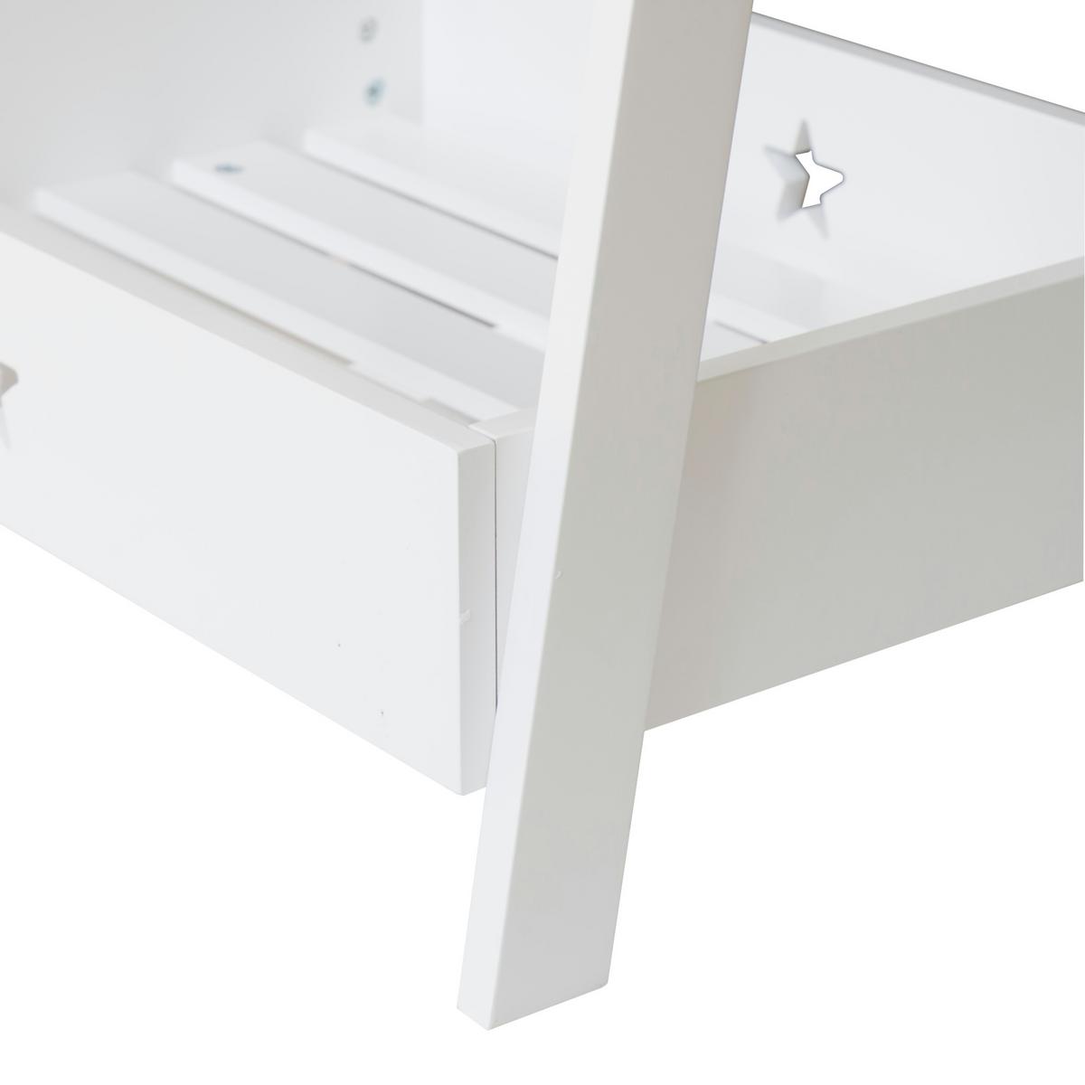 KINDERGARDEROBE Laxe - Weiß, Holzwerkstoff (73/126/43cm) - [en.casa]