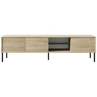 TV-SCHRANK Modivi Holzoptik Eiche 175 cm - Eichefarben/Schwarz, Holzwerkstoff/Metall (175/47.5/31.2cm) - Selsey