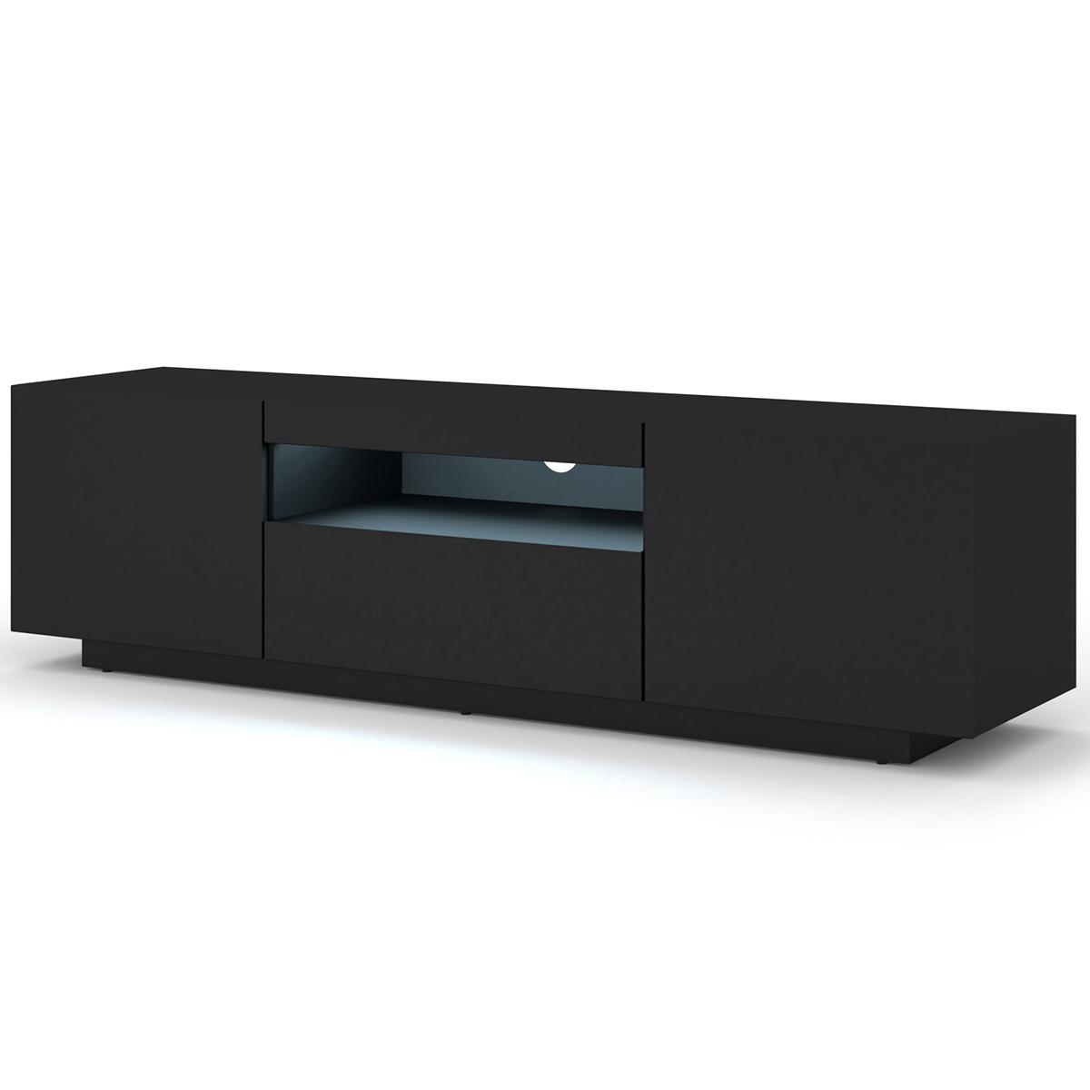 TV-MÖBEL Aurus Schwarz - Schwarz, Holzwerkstoff (150/36/37cm) - Petits-meubles