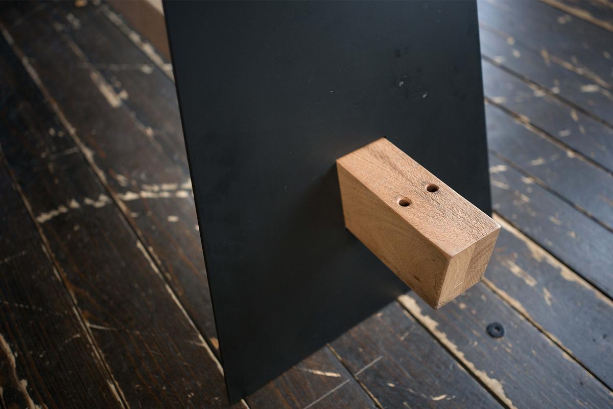 ESSTISCH MIT BAUMKANTE ARBORIO Braun Akazie - Schwarz/Braun, Holz/Metall (100/280/78cm) - KAWOLA