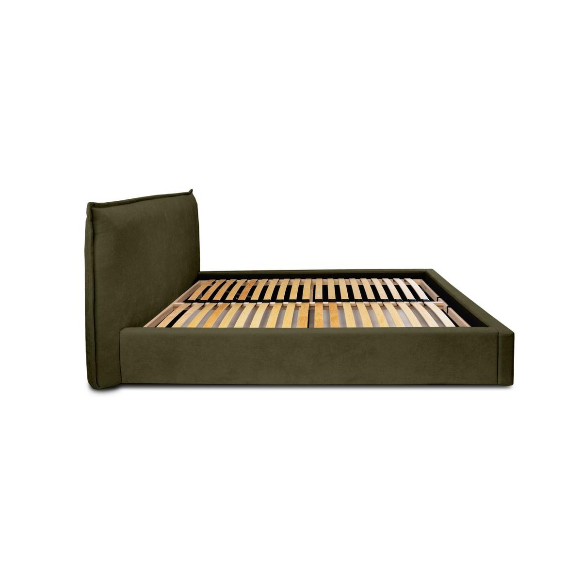 POLSTERBETT Amada In Ditra - Grün, Holzwerkstoff/Textil (180/200cm) - Fun Möbel