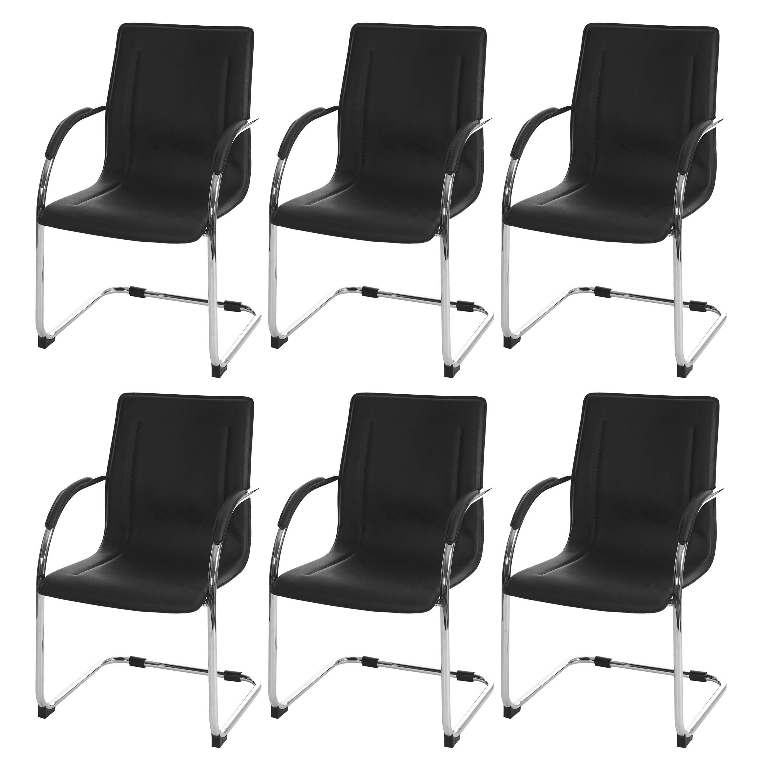 ESSZIMMERSTUHL Schwarz 6er-Set - Schwarz, Kunststoff (56/93/56cm) - MCW