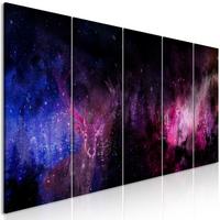 KUNSTDRUCK Schwarz 100/40 cm - Blau/Schwarz, Textil (100/40cm) - KUNSTLOFT