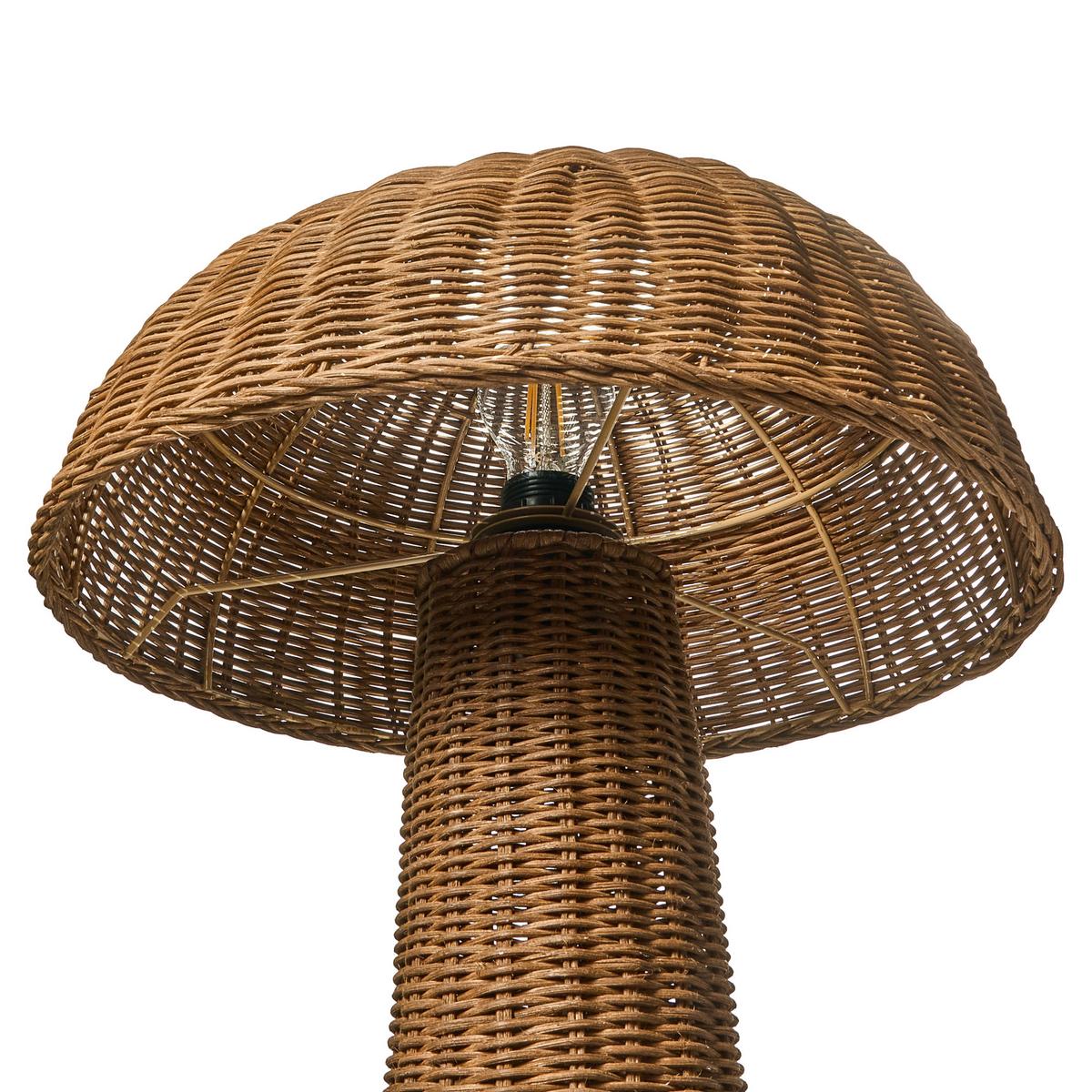 STEHLAMPE Naturfarben Alero - Naturfarben, Kunststoff (41/41/120cm) - Beliani