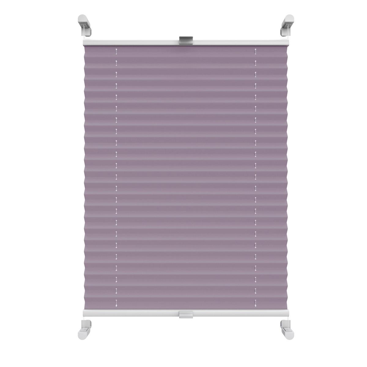 PLISSEE Thermo Basic 75 x 210cm Klemmfix ohne Bohren - Flieder, Textil (75/210/210cm) - Deco-Raum
