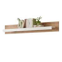 WANDBOARD weiß matt, Evoke Eiche, Wandregal 150 cm - Eichefarben/Weiß, Holzwerkstoff (150/22/20cm) - Furn.Design