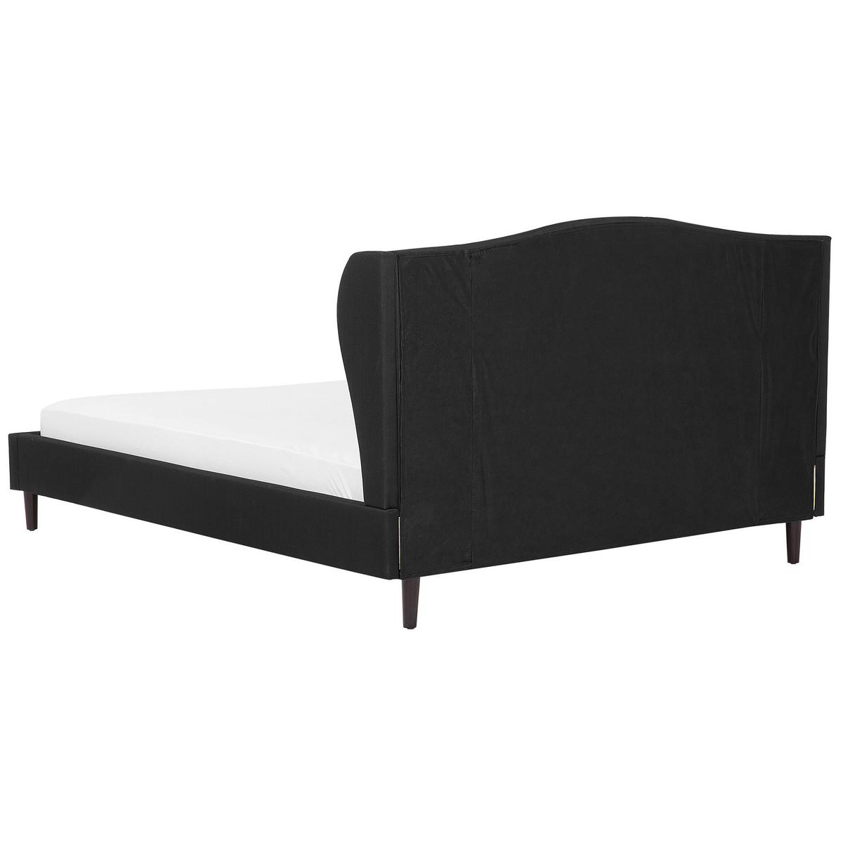 POLSTERBETT 180/200cm Schwarz Colmar - Schwarz, Textil (180/200cm) - Beliani