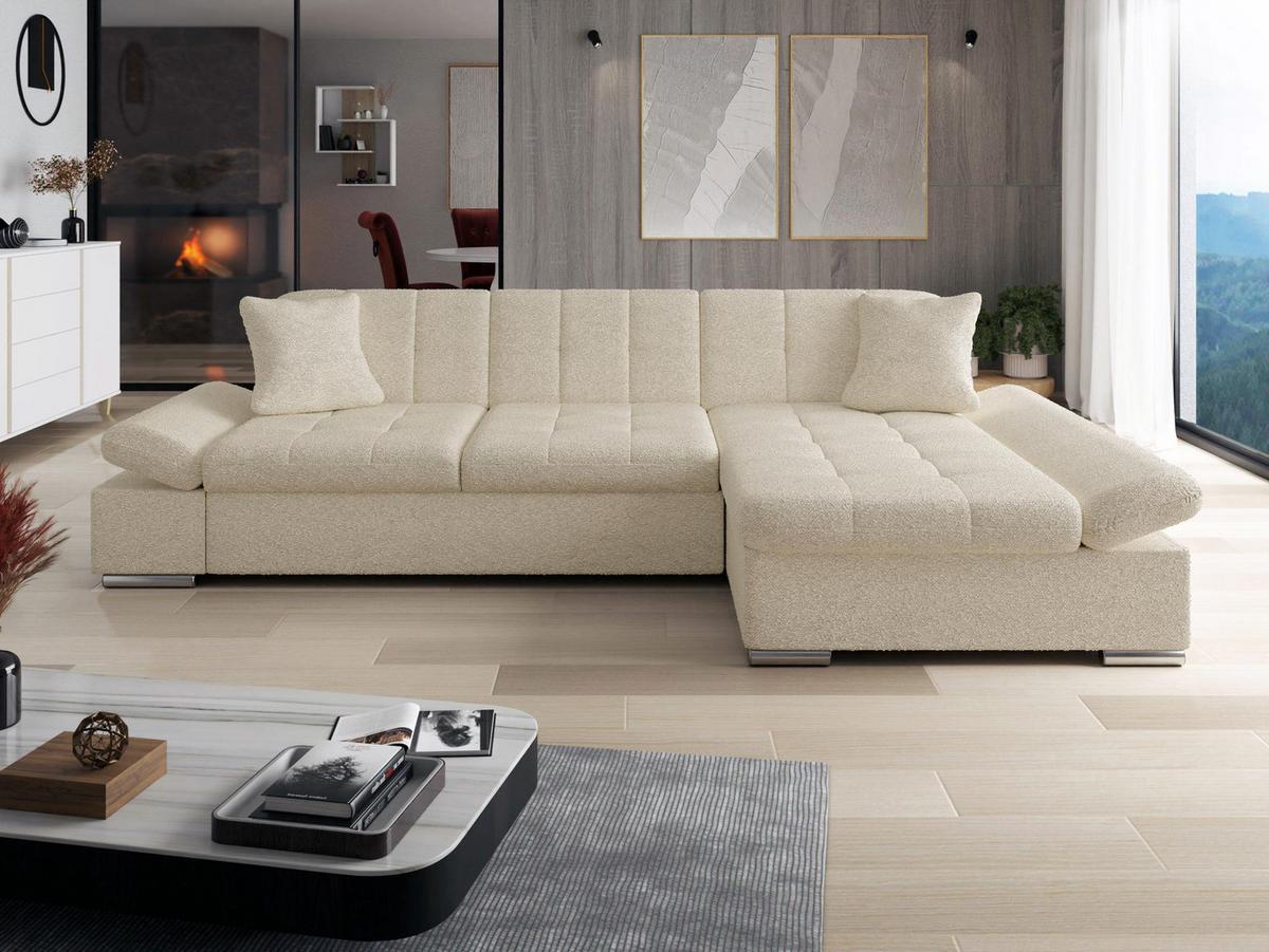 ECKSOFA Montana, Seite: Rechts - Mokka, Holz/Textil (278/161cm) - MIRJAN24