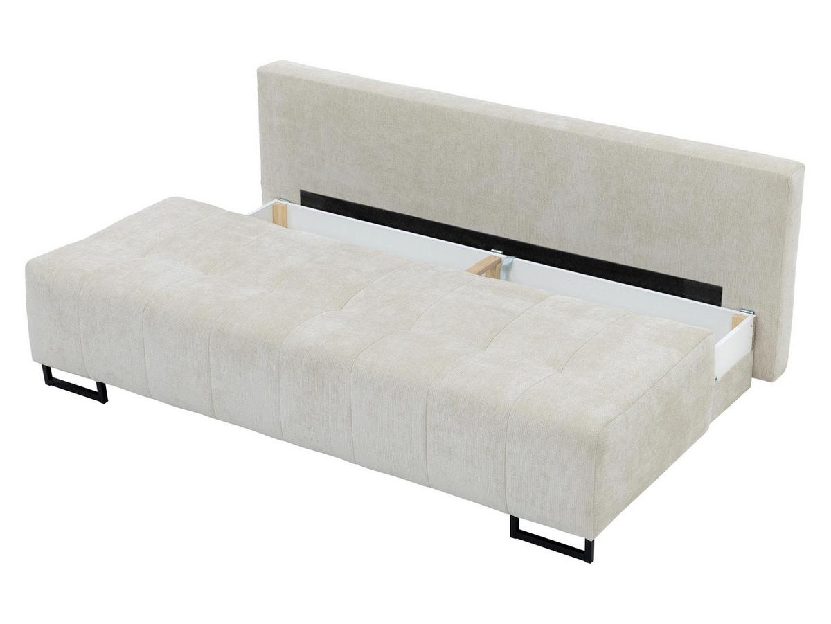 SCHLAFSOFA Morena D - Beige/Schwarz, Holz/Textil (200/90/90cm) - MIRJAN24