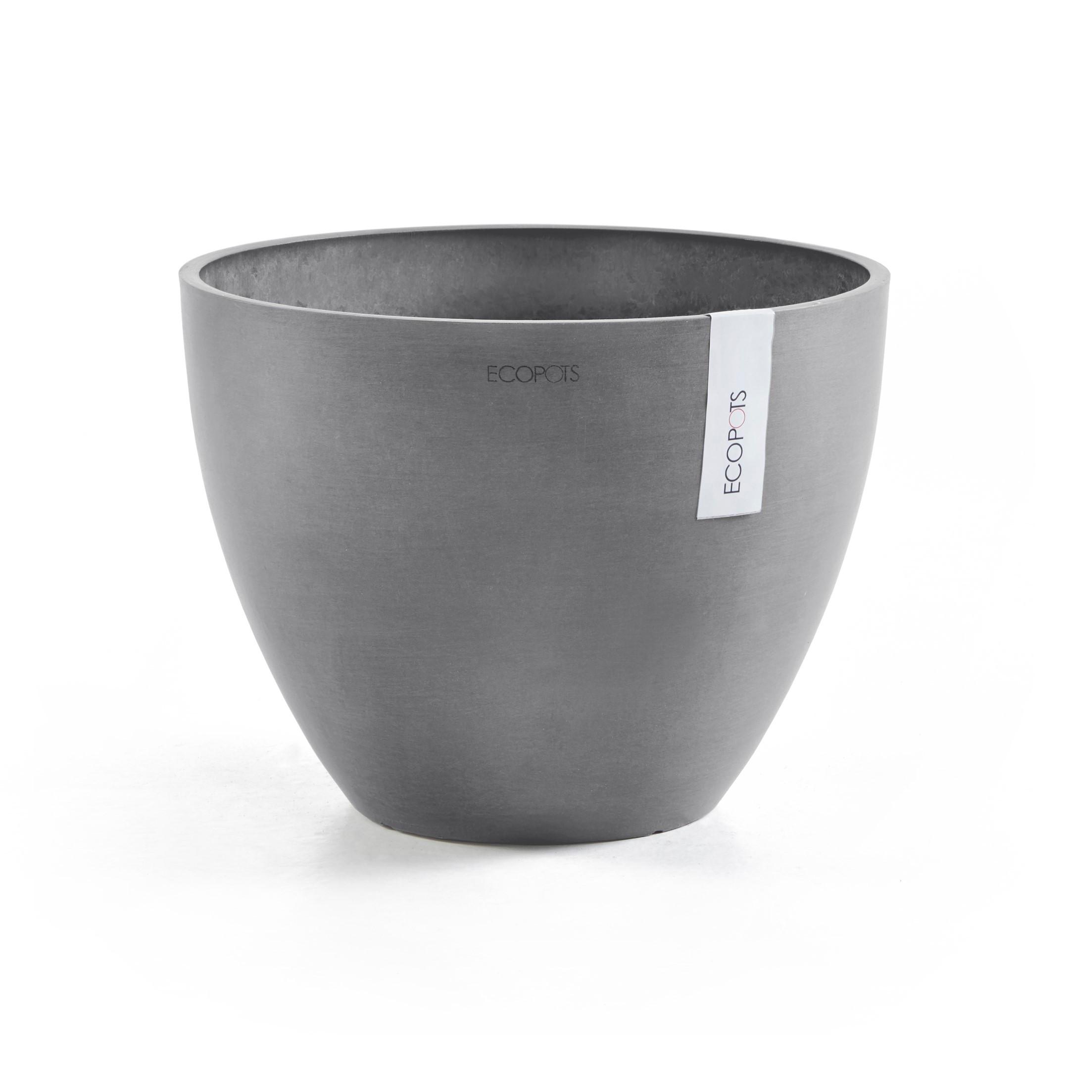 BLUMENTOPF Antwerp 30,2/25 cm Grau - Grau, Kunststoff (30.2/25cm) - Ecopots