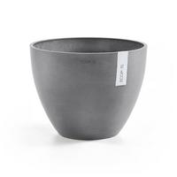BLUMENTOPF Antwerp 30,2/25 cm Grau - Grau, Kunststoff (30.2/25cm) - Ecopots