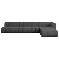 ECKSOFA modulares Sofa Darnel-L3 - 387x177x70 cm Grau - Grau, Holzwerkstoff/Textil (387/177cm) - ALTDECOR