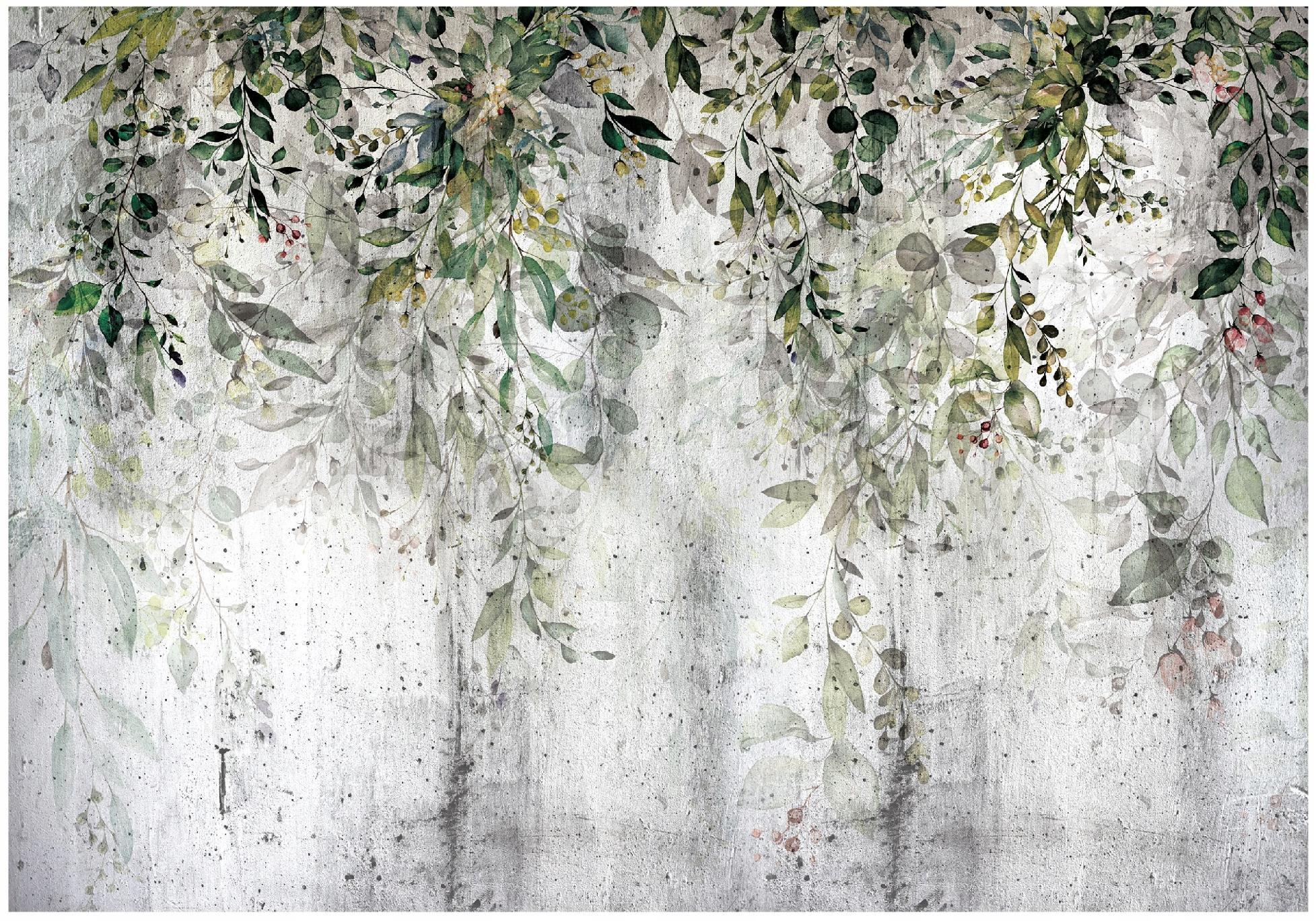FOTOTAPETE Blätter Natur Vliestapete Tapete 150x105 - Multicolor, Papier (150/105cm) - Wallarena