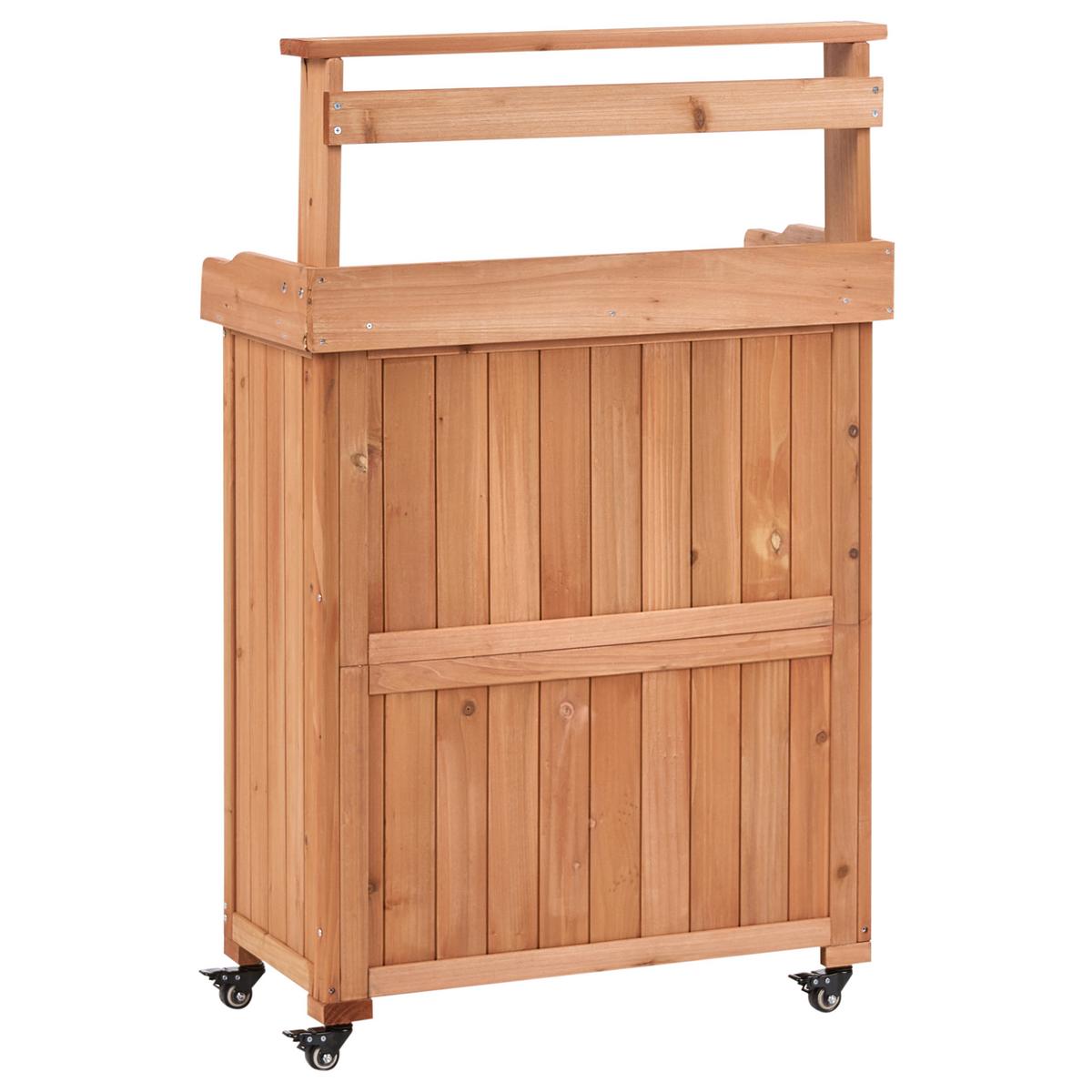 PFLANZTISCH 70/119 cm Tannenholz Braun Altolia - Braun, Holz - Beliani