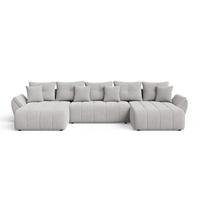 ECKSOFA Decor U Grau - Grau, Holz/Textil (381/192cm) - Graingold