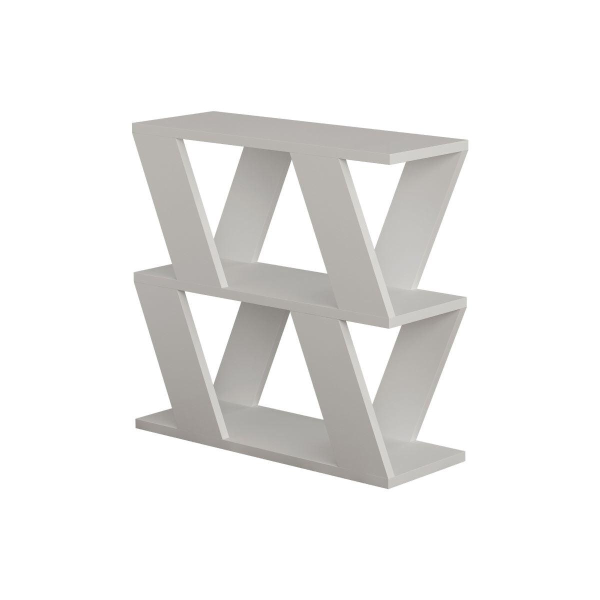 BEISTELLTISCH mit 3 Tabletts L60 cm - Lazena - Weiß, Holzwerkstoff (14/22/57cm) - Calicosy