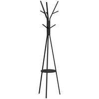 KLEIDERSTÄNDER - Schwarz, Metall (45/180/45cm) - HOMCOM