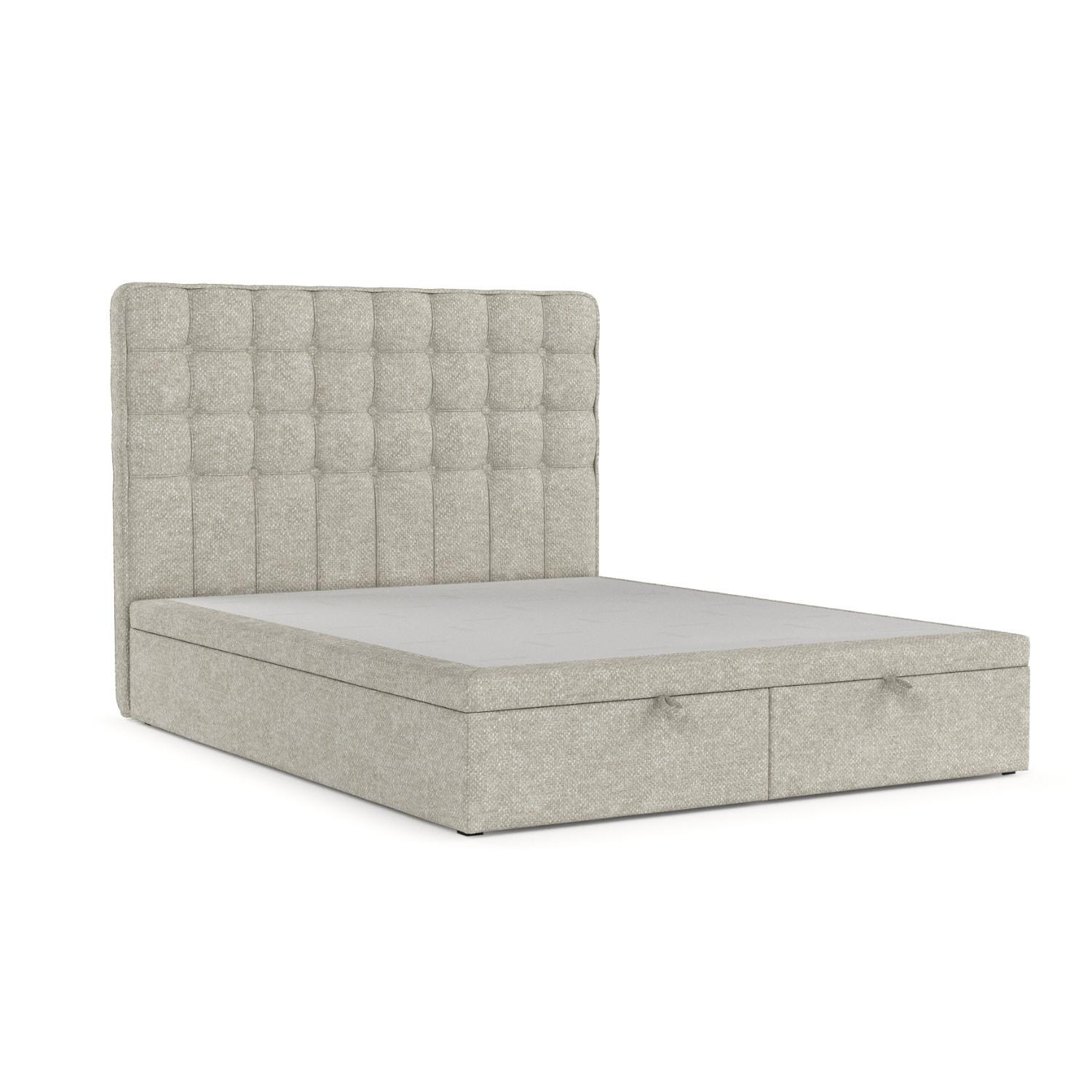 POLSTERBETT Celestia mit Stauraum 180/200 cm Beige im Alta Stoff - Beige/Schwarz, Holz/Holzwerkstoff (180/200cm) - AltaBeds