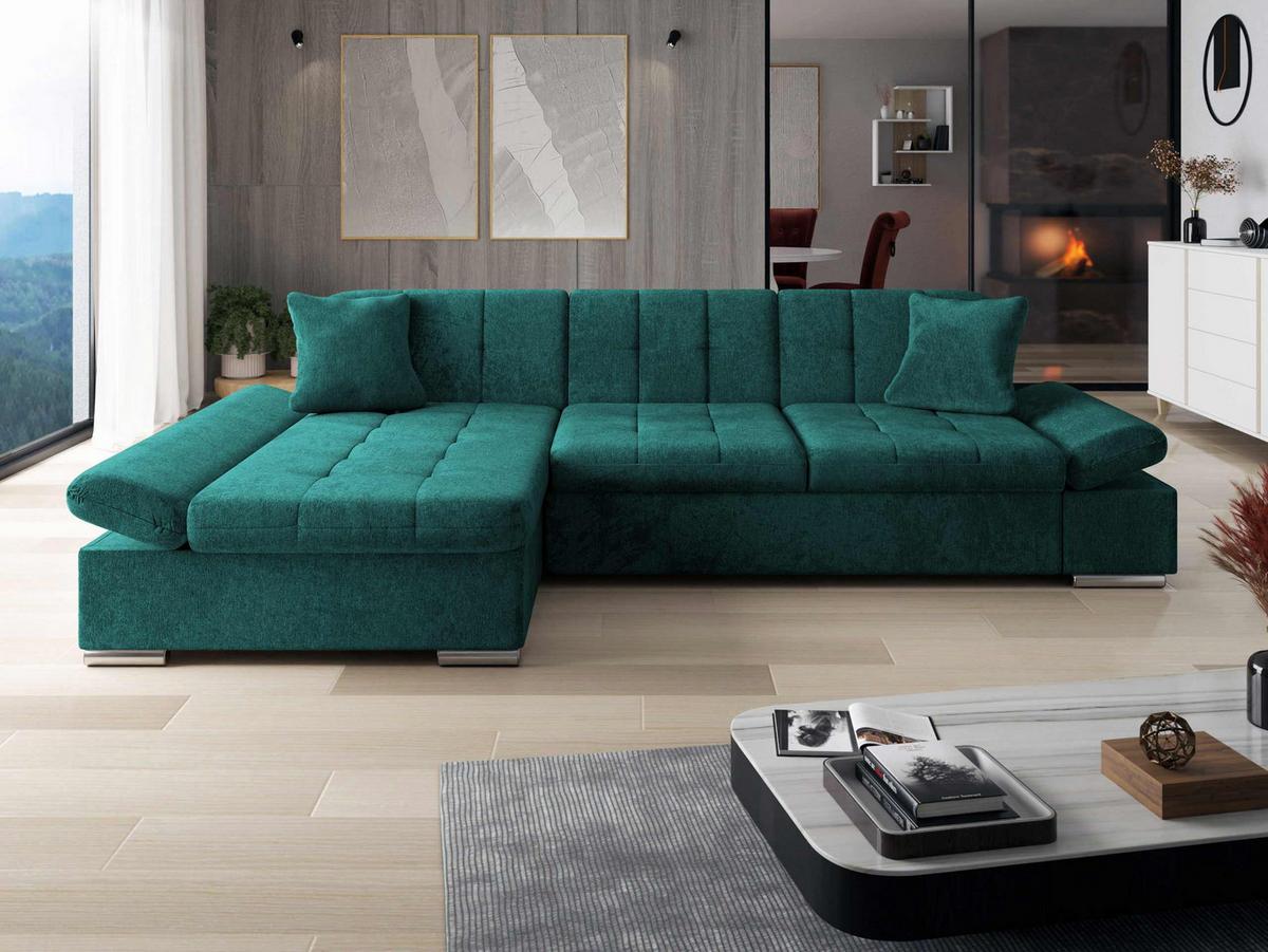 ECKSOFA Montana, Seite: Links - Bronzefarben, Holz/Textil (278/161cm) - MIRJAN24
