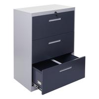 HÄNGEREGISTERSCHRANK Grau - Grau, Metall (76/103/46cm) - MCW