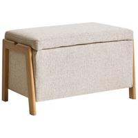 SITZBANK Braun Edland - Hellbraun, Textil (75/44/43cm) - Beliani