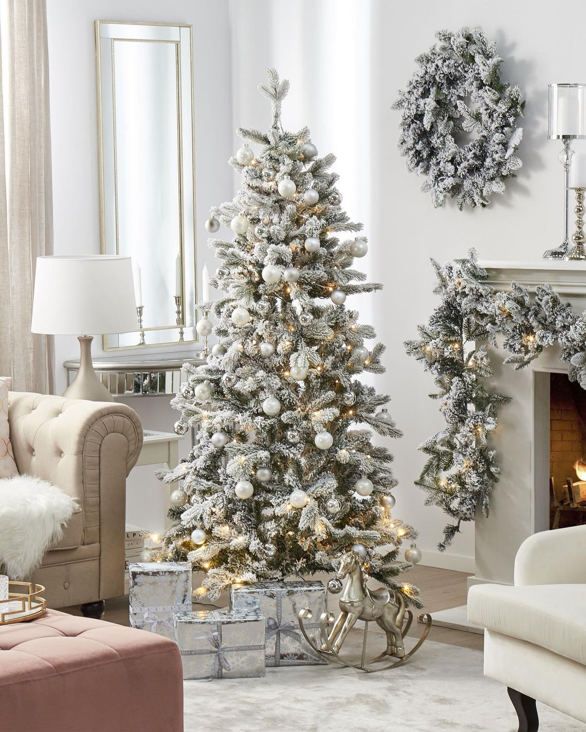 WEIHNACHTSBAUM 180 cm Grün Tatlow - Grün, Kunststoff (180cm) - Beliani