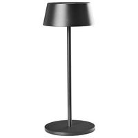 KABELLOSE LED Tischlampe mit Dimmer Metall Schwarz Guder - Schwarz, Metall (15/15/36cm) - Beliani